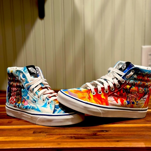 Vans x One Piece high top Monkey D Luffy size 5.5 us - Picture 1 of 13